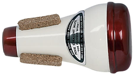 Humes & Berg Pixie 112 Straight-Dämpfer für trompete, rot und weiß