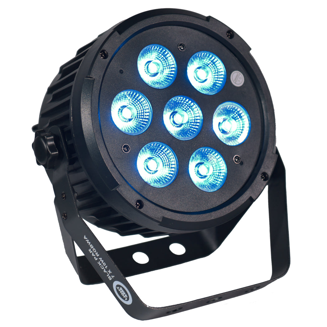 Light4Me Black PAR 7x10W RGBWA