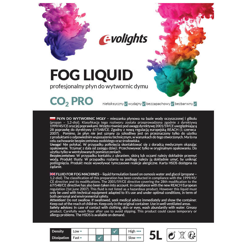 EVOLIGHTS Nebelfluid für Nebelmaschine CO2