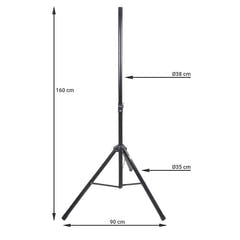 Lautsprecherstativ (120-160cm, 50 kg)