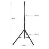 Lautsprecherstativ (120-160cm, 50 kg)