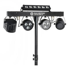LIGHT4ME T-BAR LASER STROBE LED PAR DERBY UV IR Multi-Effekt