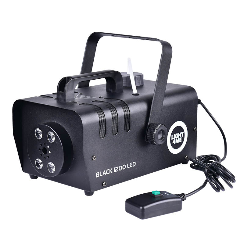 Light4Me Black 1200 LED Nebelmaschine Bundle