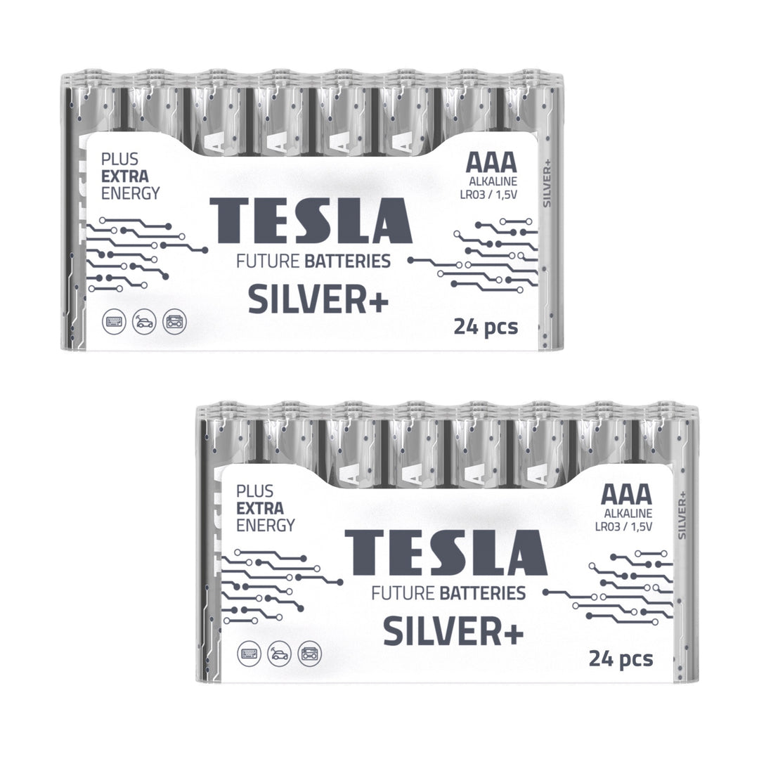 Tesla Silver+ AAA Alkaline Batterien (48 stk)