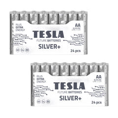 Tesla Silver+ AA Alkaline Batterien (48 stk)