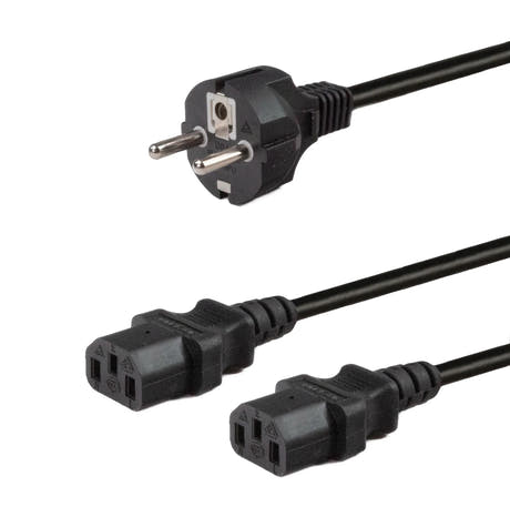 IEC Y-split Stromkabel (250cm)
