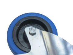 ROADINGER Schwenkrolle 100mm BLUE WHEEL mit Bremse