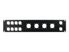 OMNITRONIC Frontplatte Z-19 8x D-Type/4xNL8/T 2U
