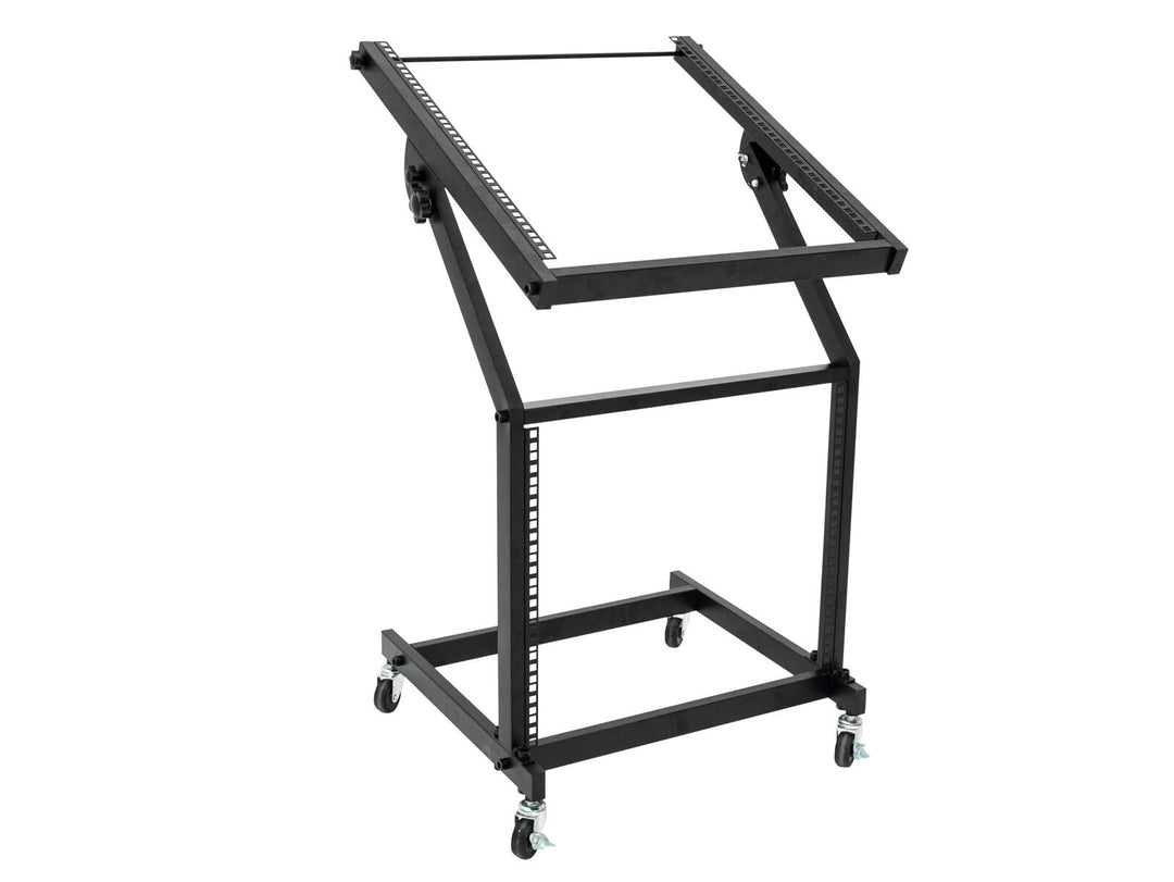 OMNITRONIC Rackständer 12U/10U verstellbar auf Rollen