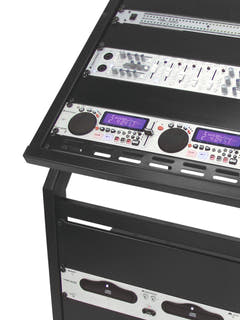 OMNITRONIC Rackständer 12U/10U verstellbar auf Rollen