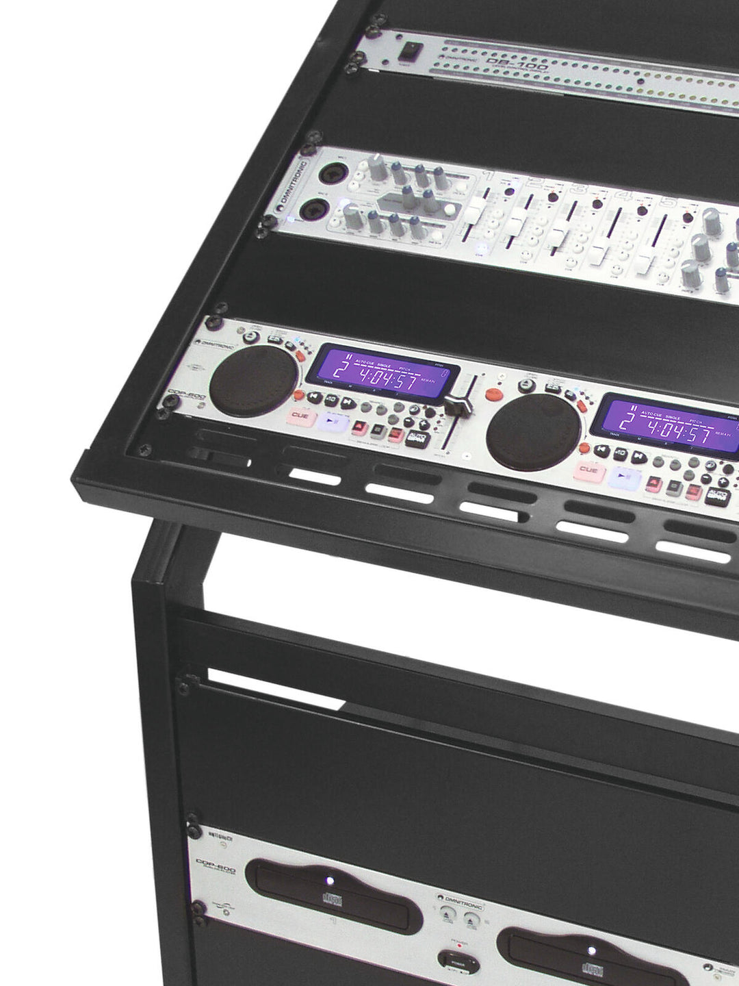 OMNITRONIC Rackständer 12U/10U verstellbar auf Rollen
