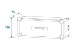 ROADINGER Effect Rack CO DD, 3U, 24 cm tief, schwarz