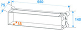 Roadinger Rack Profi 2HE 45 cm
