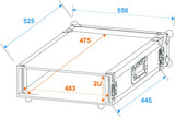 Roadinger Rack Profi 2HE 45 cm