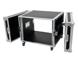 Rack Profi 8HE 45cm mit Rollen