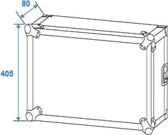Verstärker Rack 8 Unit m. Rollen (45cm)