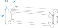 ROADINGER Verstärker-Rack PR-1, 2U, 47cm tief