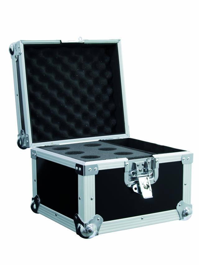 Mikrofone Flightcase Road 6 (Schwarz)