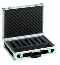 Mikrofone Flightcase Road 7 (Schwarz)