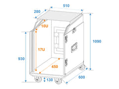 ROADINGER Special Combo Case LS5 Laptop-Schreibtisch, 17U