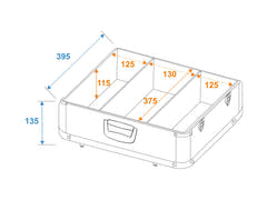 ROADINGER CD-Case ALU poliert für 100 CDs