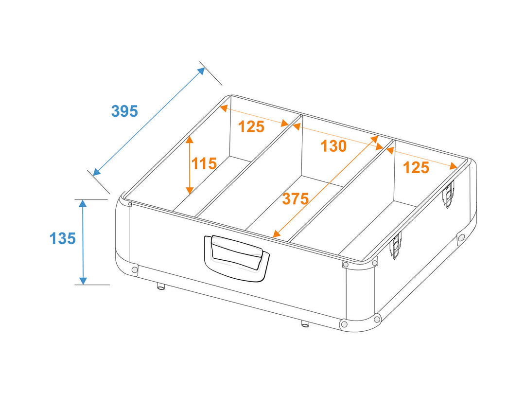 ROADINGER CD-Case ALU poliert für 100 CDs
