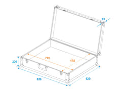 ROADINGER Universal Case Tour Pro 82x32x52 schwarz