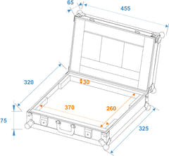 ROADINGER Laptopkoffer LC-15 maximal 370x255x30mm