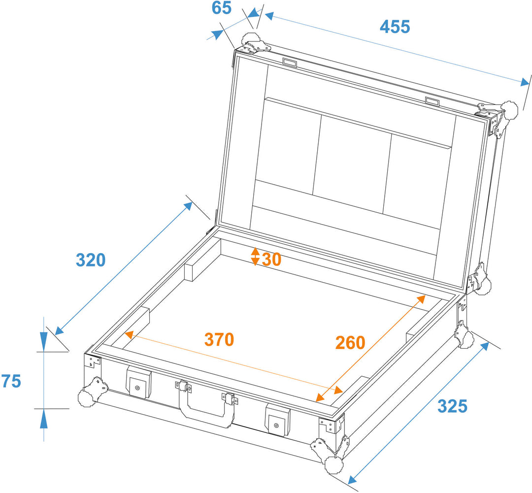ROADINGER Laptopkoffer LC-15 maximal 370x255x30mm