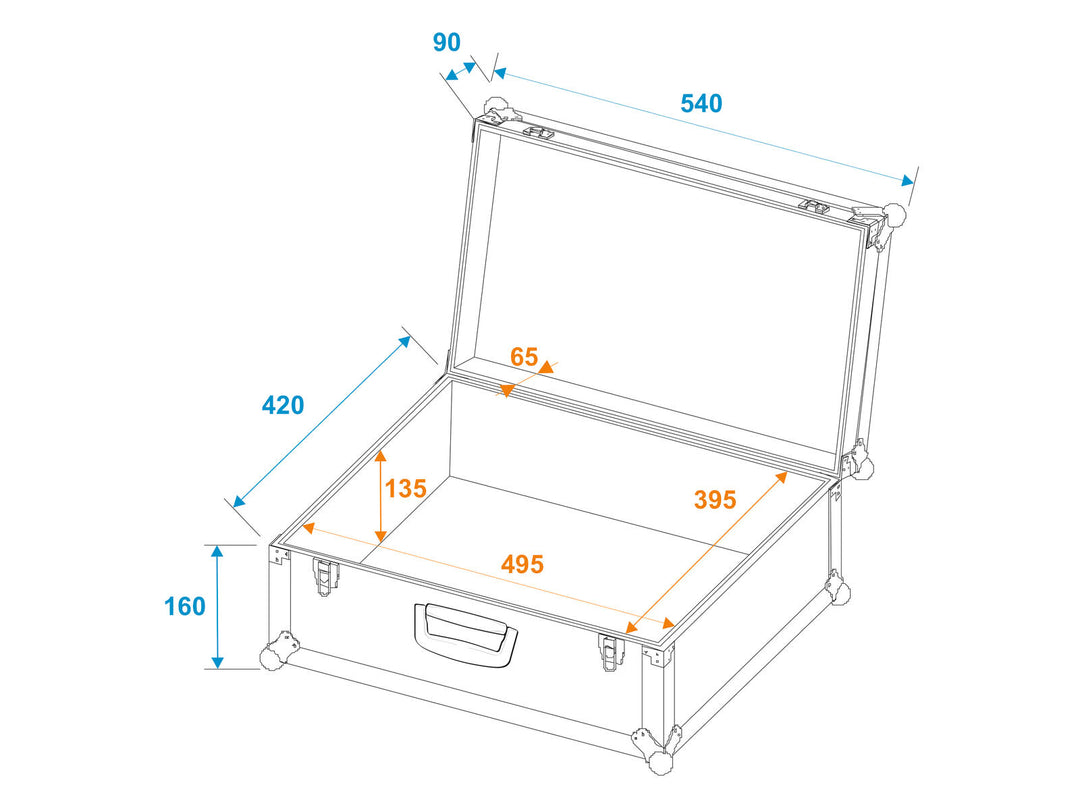 ROADINGER Universal Case Tour Pro 54x42x25cm schwarz