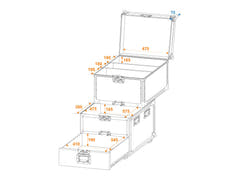 ROADINGER Universelles Roadie-Case mit Rollen