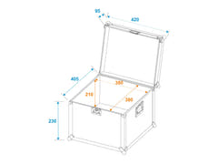 ROADINGER Universelles Transportcase 40x40x30cm