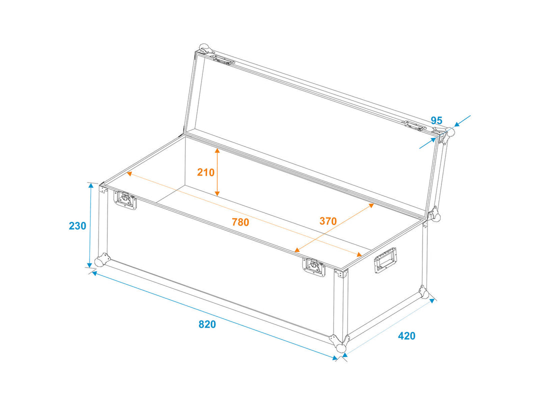 ROADINGER Universelles Transportcase 80x40x30cm