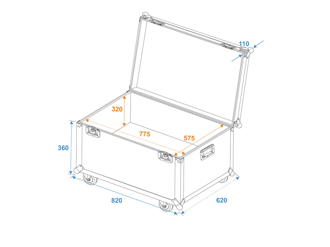 Eurolite Transport Flightcase mit Rollen