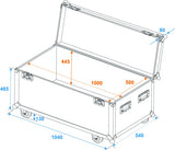 Eurolite Flightcase Pro with wheels (W:100 x D:50 H:50cm)