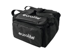 EUROLITE Set 4x LED Silent PAR 6 QCL Bodenstrahler bk + Softbag
