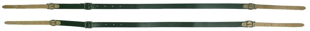GEWA Akkordeonriemen 20 mm aus schwarzem Leder für 40- und 48-Bass, Set