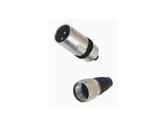 OMNITRONIC XLR-Stecker 3-polig bk 10x