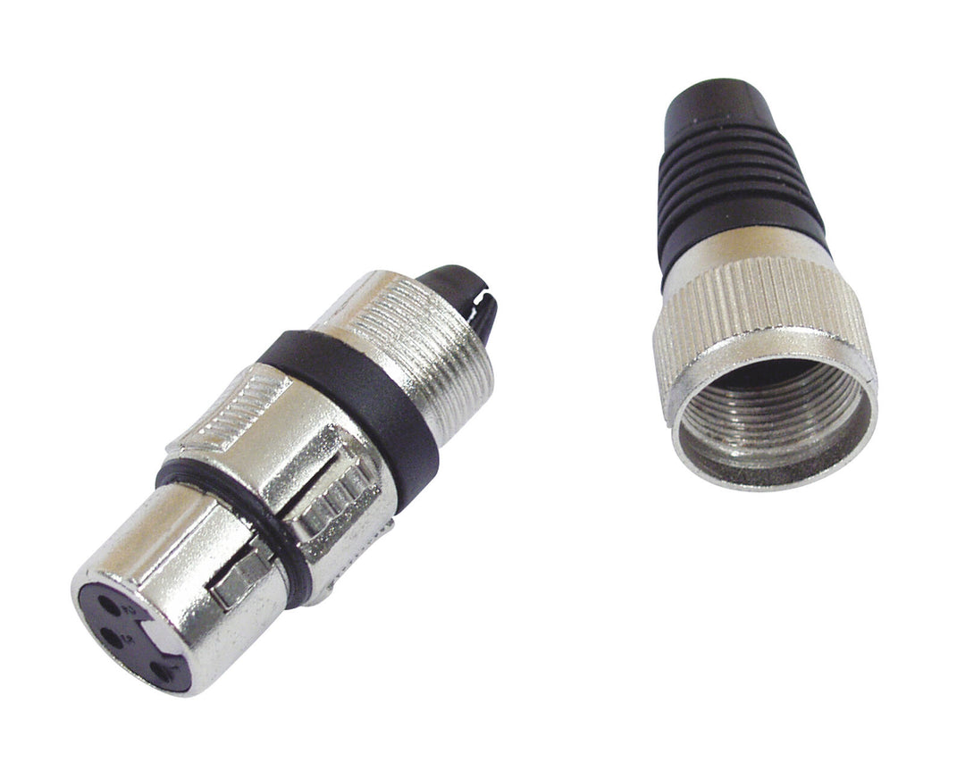 OMNITRONIC XLR-Buchse 3-polig bk 10x