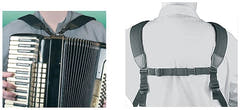 Neotech Accordion Harness, gebogener Gurt mit Kreuzriemen, 78,7 bis 139,7 cm