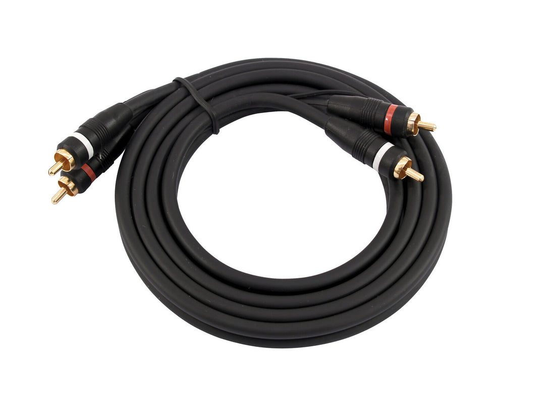 OMNITRONIC RCA Kabel 2x2 Masse 1.5m