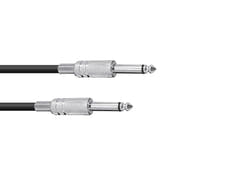OMNITRONIC Jack-Kabel 6.3 mono 3m bk
