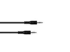OMNITRONIC Klinkenkabel 3.5 Stereo 1.5m bk