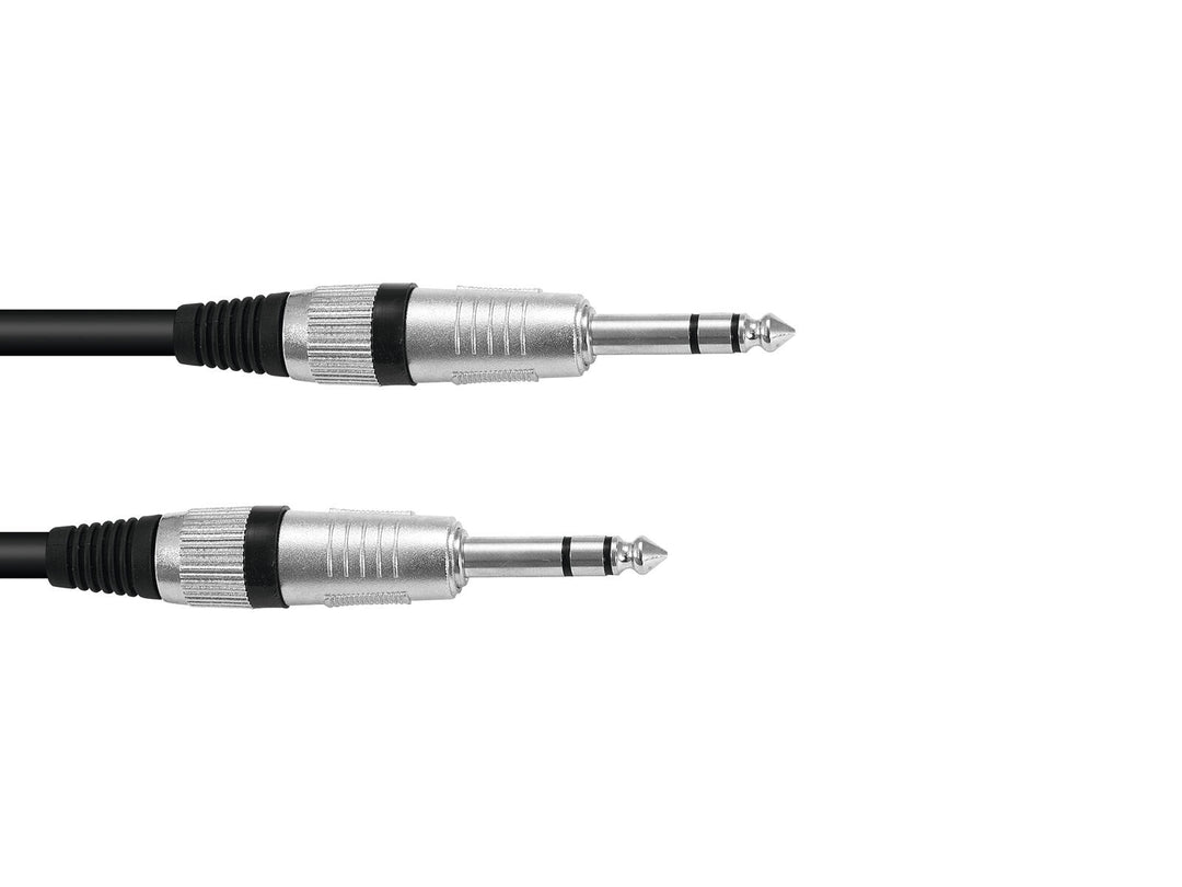 OMNITRONIC Klinkenkabel 6.3 Stereo 1m bk ROAD