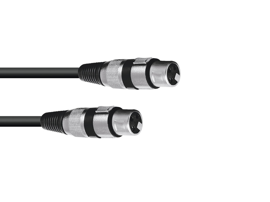 OMNITRONIC Adapterkabel XLR(F)/XLR(F) 0.2m bk