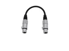 OMNITRONIC Adapterkabel XLR(F)/XLR(F) 0.2m bk