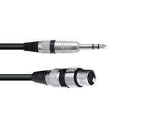 OMNITRONIC Adapterkabel XLR(F)/Klinke Stereo 0.9m bk