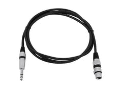 OMNITRONIC Adapterkabel XLR(F)/Jack Stereo 2m bk