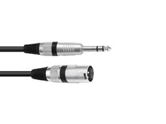 OMNITRONIC Adapterkabel XLR(M)/Jack stereo 0.9m bk