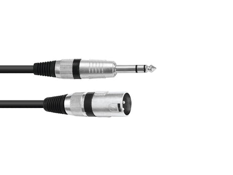 OMNITRONIC Adapter Cable XLR(M)/Jack stereo 2m bk